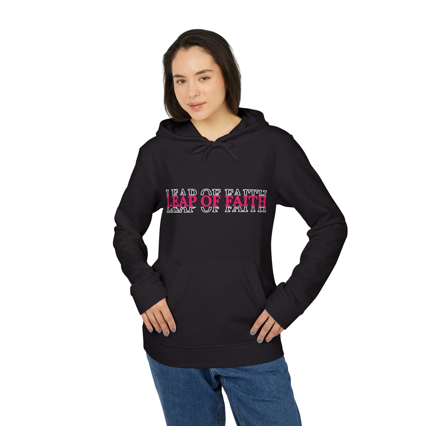 Pink "Leap of Faith" Unisex Hoodie