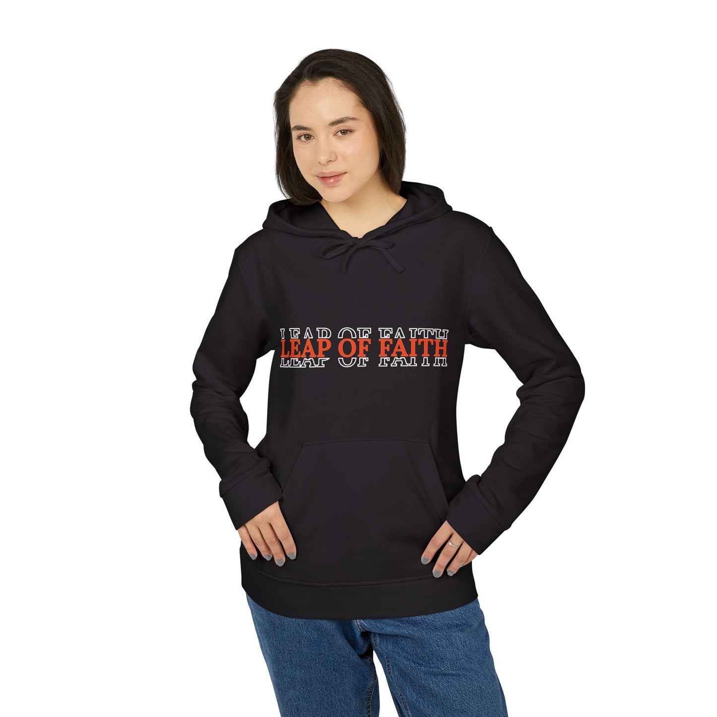 Orange "Leap of Faith" Unisex Hoodie