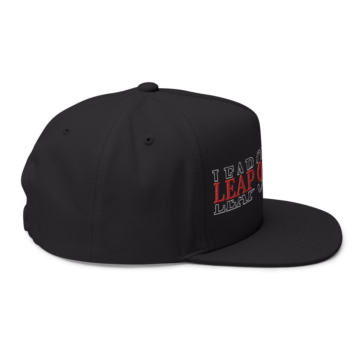 Leap of Faith Flat Bill Cap- Embroidered Hat