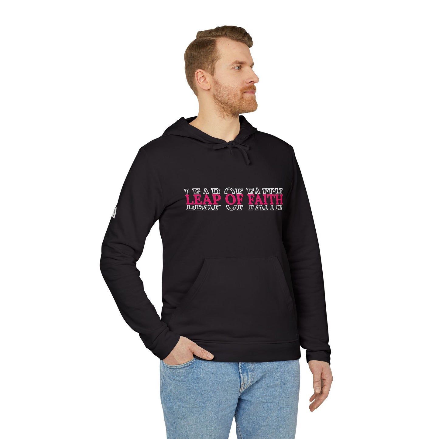 Pink "Leap of Faith" Unisex Hoodie