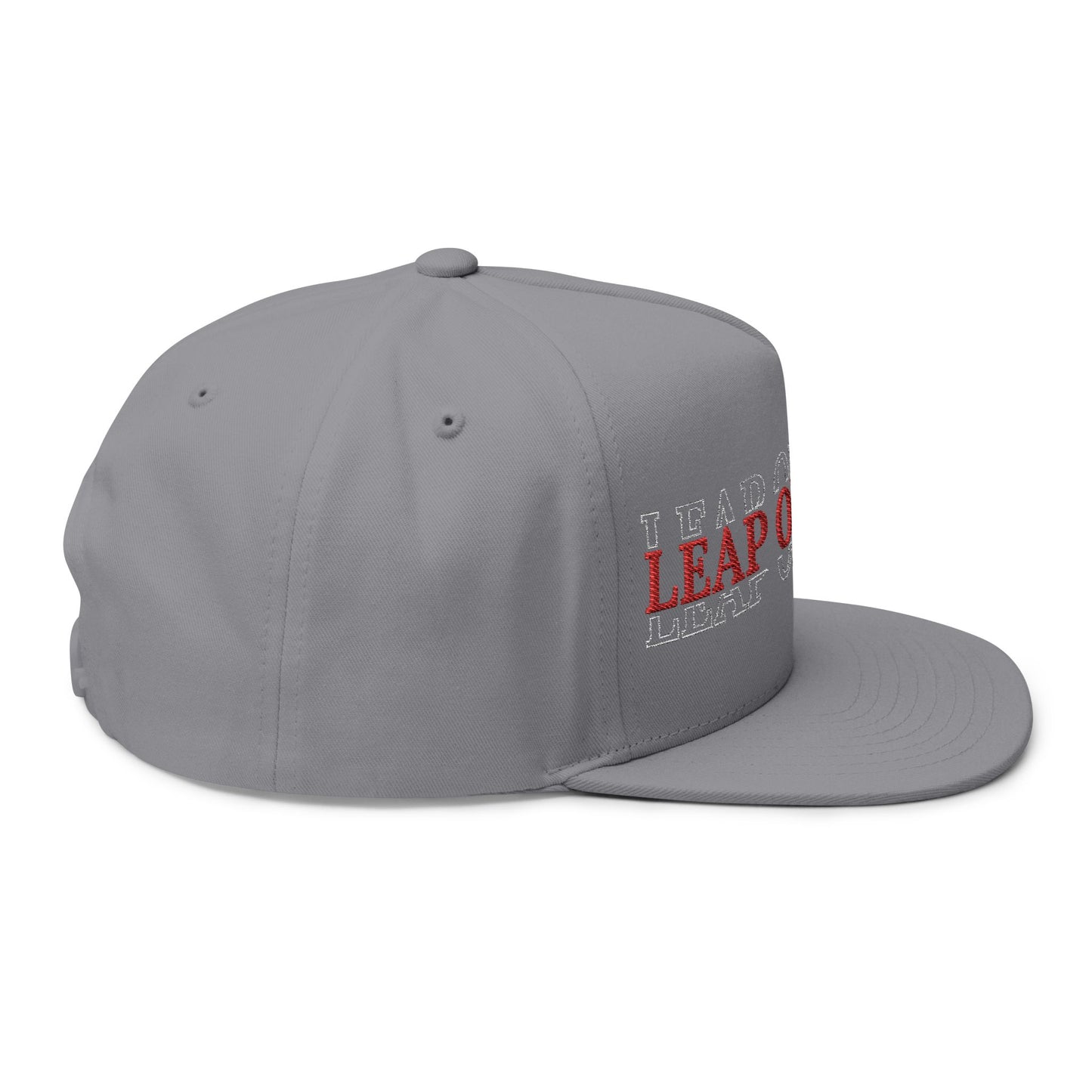 Leap of Faith Flat Bill Cap- Embroidered Hat
