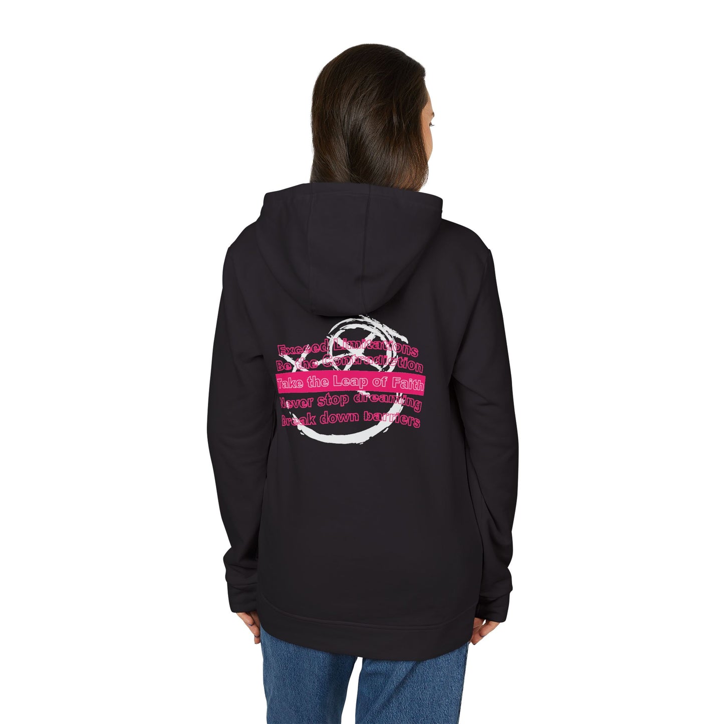 Pink "Leap of Faith" Unisex Hoodie