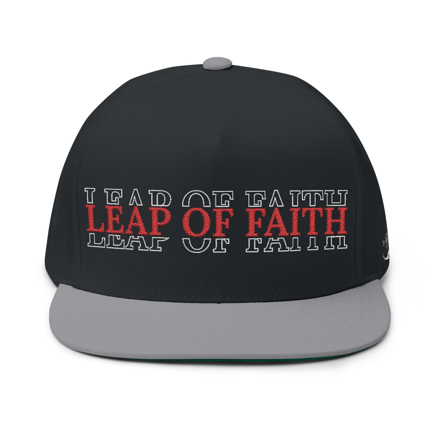 Leap of Faith Flat Bill Cap- Embroidered Hat