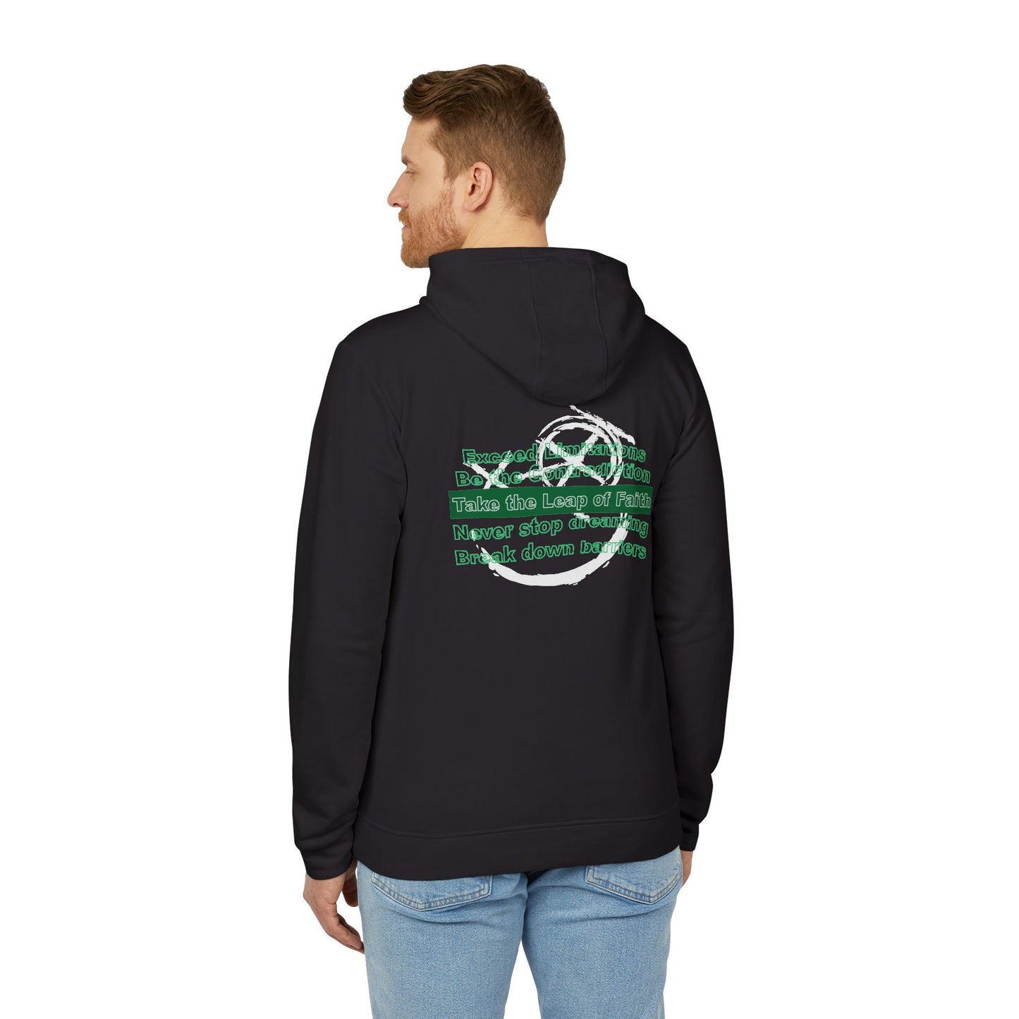 Green "Leap of Faith" Unisex Hoodie