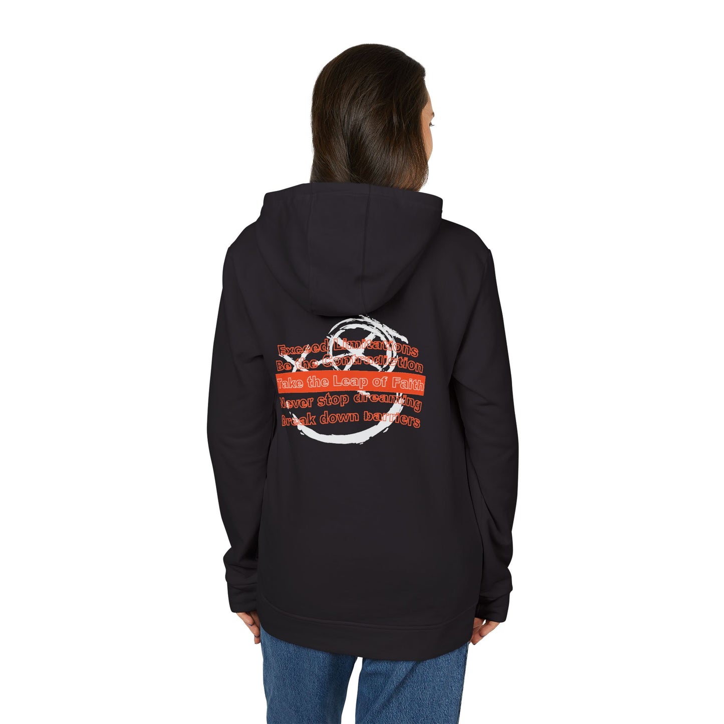 Orange "Leap of Faith" Unisex Hoodie